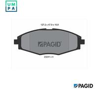 PAGID T3093N Brake pad set