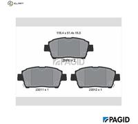 PAGID T3099N Brake pad set