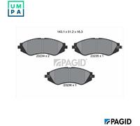 PAGID T3106N Brake pad set