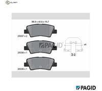 PAGID T3139N Brake pad set