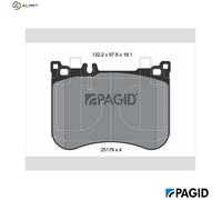 BRAKE PAD SET DISC BRAKE T3146N FOR MERCEDES-BENZ M276.824/825OM 642.861 3.0L