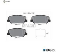 PAGID T3149N Brake pad set