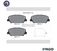 PAGID T3149N Brake pad set