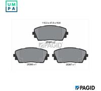 PAGID T3150N Brake pad set