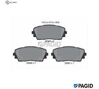 PAGID T3150N Brake pad set