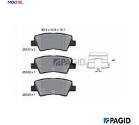 PAGID T3157N Brake pad set