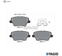 BRAKE PAD SET DISC BRAKE T3159N FOR HYUNDAI i30/FASTBACK/Hatchback/Van KIA