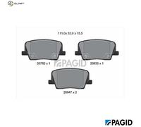 BRAKE PAD SET DISC BRAKE T3161N FOR KG MOBILITY SSANGYONG D22DTR 2.2L 4cyl 2.2L