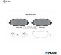 PAGID T3163N Brake pad set