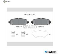 PAGID T3163N Brake pad set