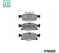 PAGID T3164N Brake pad set