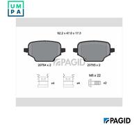 BRAKE PAD SET DISC BRAKE T3166N FOR PEUGEOT PARTNER/Box/Body/MPV RIFTER FIAT