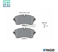 PAGID T3171N Brake pad set