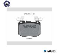 PAGID T3175N Brake pad set
