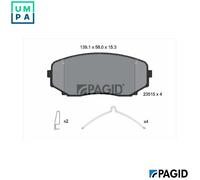 BRAKE PAD SET DISC BRAKE T3176N FOR MITSUBISHI OUTLANDER/III/Van ECLIPSE/CROSS