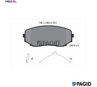 BRAKE PAD SET DISC BRAKE T3176N FOR MITSUBISHI OUTLANDER/III/Van ECLIPSE/CROSS
