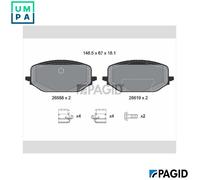BRAKE PAD SET DISC BRAKE T3179N FOR PEUGEOT PARTNER/Box/Body/MPV RIFTER 3008