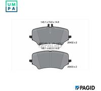 PAGID T3186N Brake pad set