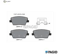 PAGID T3190N Brake pad set