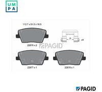 PAGID T3190N Brake pad set