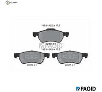 PAGID T3193N Brake pad set