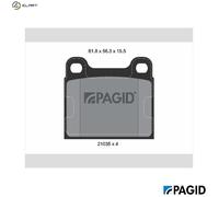Pagid Disc Brake Pad Set T4114N for Mercedes‑Benz M 115.954 2.3L 4cyl 123 3.0L