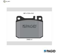 BRAKE PAD SET DISC BRAKE T4135N FOR MERCEDES-BENZ M115.938/939 OM615.940 2.0L SL