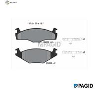 PAGID T4154N Brake pad set