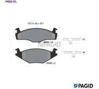 PAGID T4154N Brake pad set