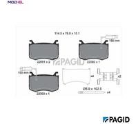 PAGID T4176N Brake pad set