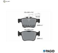 PAGID T4177N Brake pad set
