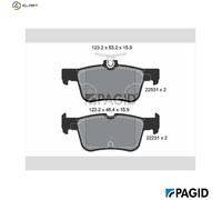 BRAKE PAD SET DISC BRAKE T4181N FOR FORD USA YMCB/YMCA/YLCA/YLCB/BCCA 2.0L 4cyl