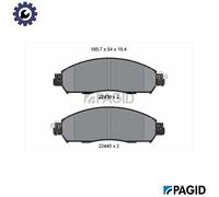 BRAKE PAD SET DISC BRAKE T4182N FOR NISSAN NV200/EVALIA/Bus/Van LEAF