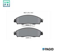 BRAKE PAD SET DISC BRAKE T4182N FOR NISSAN NV200/EVALIA/Bus/Van LEAF