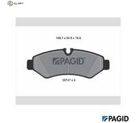 BRAKE PAD SET DISC BRAKE T4184N FOR MERCEDES-BENZ SPRINTER/5-t/Tourer/Bus/4-t