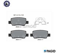 PAGID T4234N Brake pad set