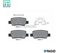 PAGID T4234N Brake pad set