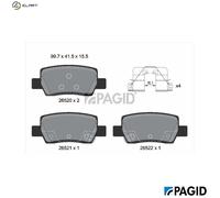 PAGID T4234N Brake pad set