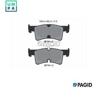 PAGID T4252N Brake pad set