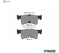 PAGID T4252N Brake pad set