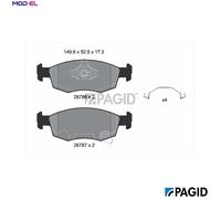 BRAKE PAD SET DISC BRAKE T4254N FOR FIAT 500/e/Convertible 500e PANDA LANCIA