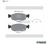 PAGID T4254N Brake pad set