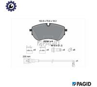 PAGID T4257N Brake pad set