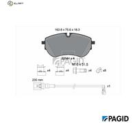 BRAKE PAD SET DISC BRAKE T4257N FOR VW CALIFORNIA/T7/Camper MULTIVAN 2.0L 4cyl