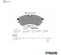 PAGID T4258N Brake pad set