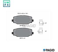 BRAKE PAD SET DISC BRAKE T4299N FOR JEEP GRAND/CHEROKEE/L/V ECX 2.0L 4cyl