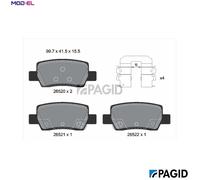 PAGID T4314N Brake pad set