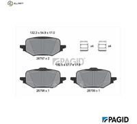 PAGID T4569N Brake pad set