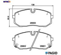 PAGID T4572N Brake pad set