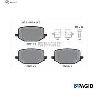 PAGID T4585N Brake pad set